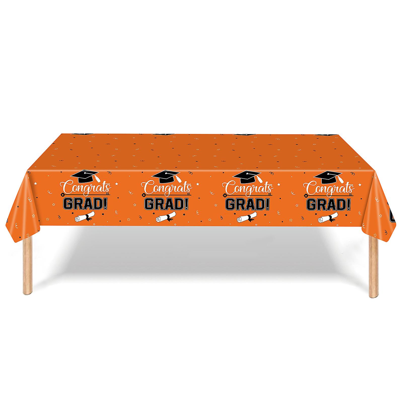 Graduation Theme Pattern Tablecloth Odourless Waterproof And Smooth Tablecloth For Graduation Party Decorations