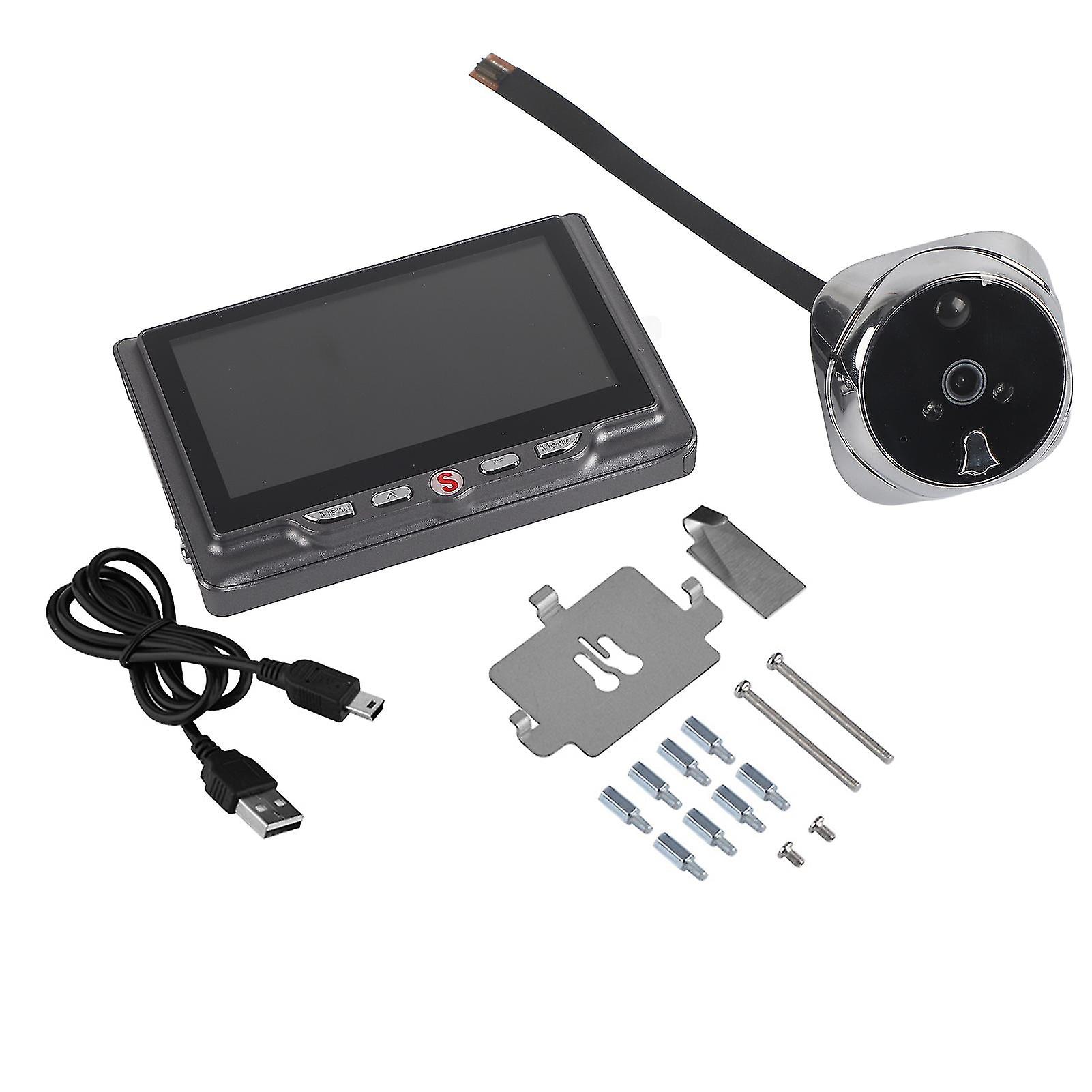 Digital Door Viewer & Doorbell 24 Hours Security 3x Zoom Peephole Camera 120 Doorbell Viewer