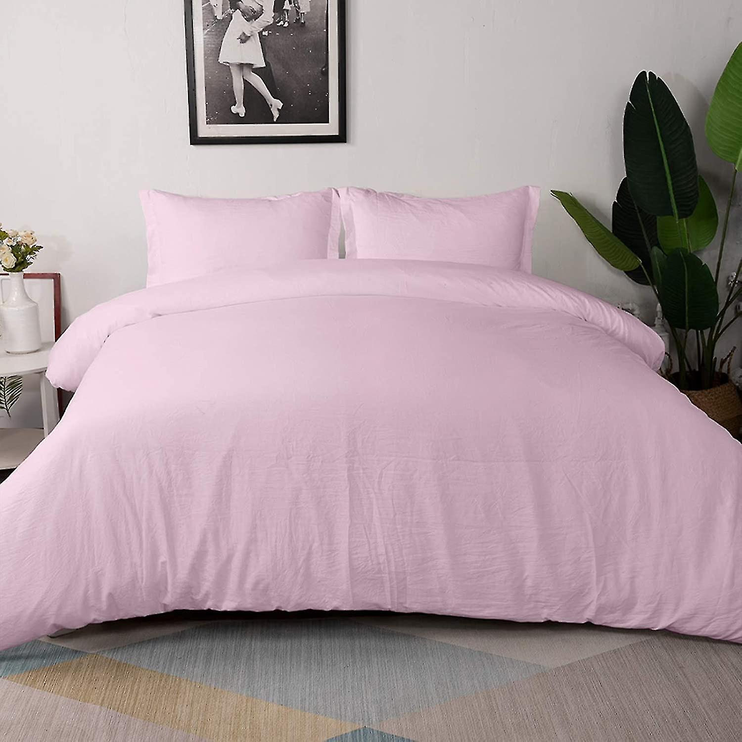 3-piece Duvet Cover Extra Large, 100% Washed Microfiber Bedding Set, Super Soft And Breathable Duvet