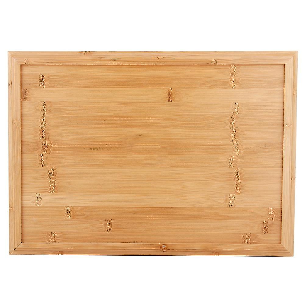 Household Kitchen Rectangular Bamboo Food Serving Tray Tea Tray For Barbecue Snack Cake