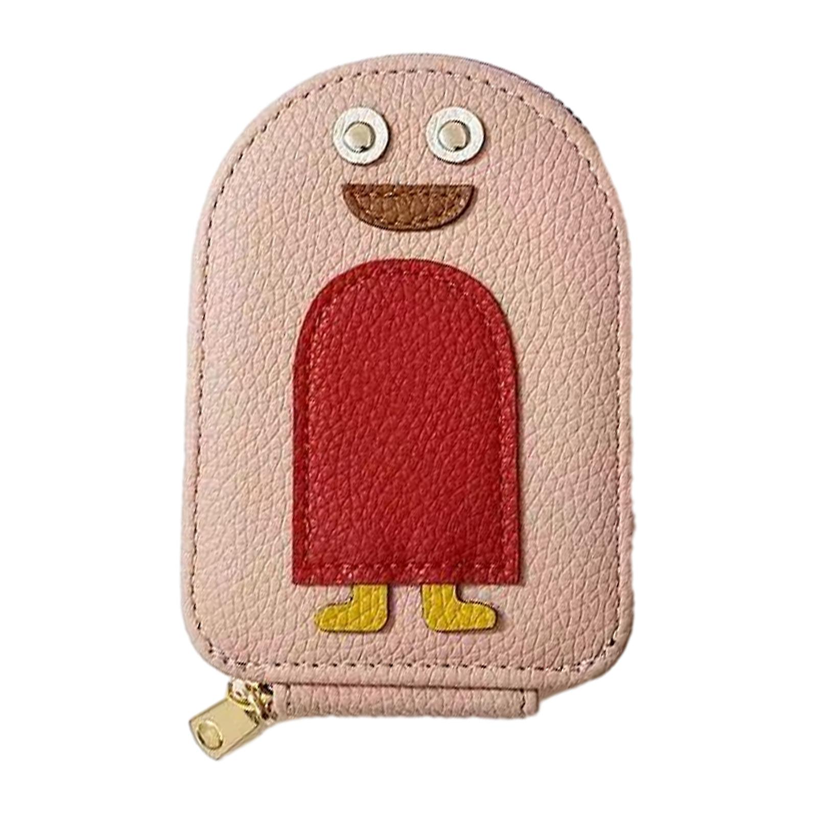 Cute Penguins PU Credit Card Coin Wallet Multi-Layer Lightweight Card Purse for Card Storaging