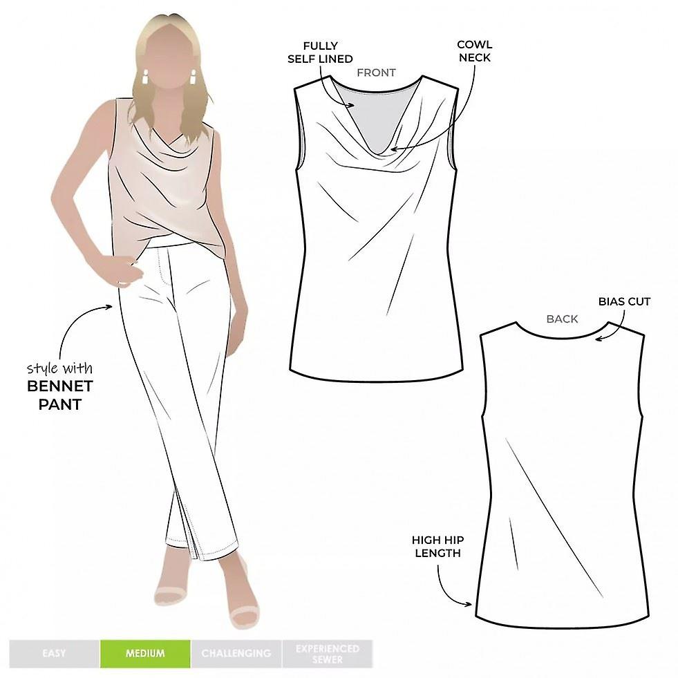 Style Arc Paper Sewing Pattern Monroe Top