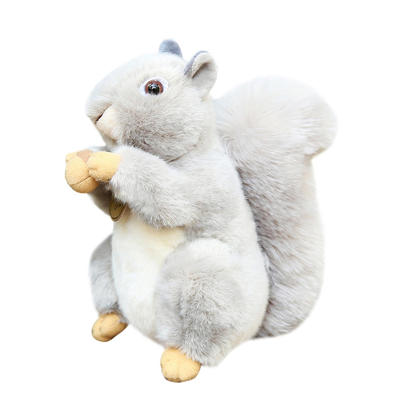 Plush Big Tail Squirrel Stuffed Doll Soft Throw Pillow Decorations Children Kids Birthday Present