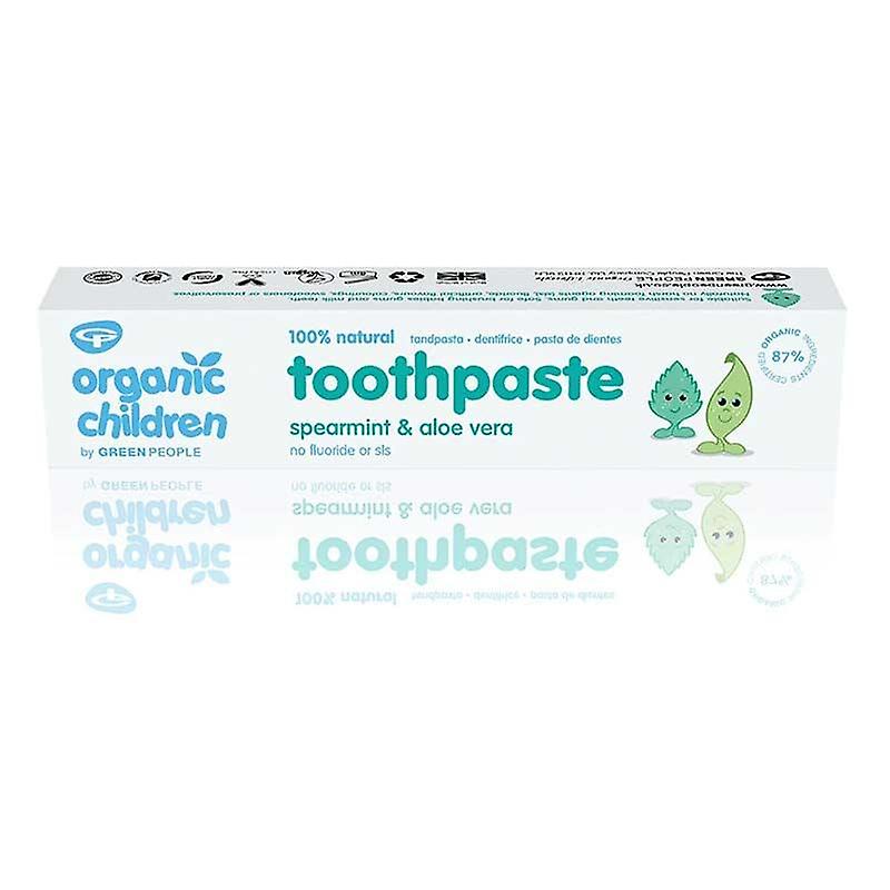 Organic Children Spearmint & Aloe Vera Toothpaste - Fluoride-free