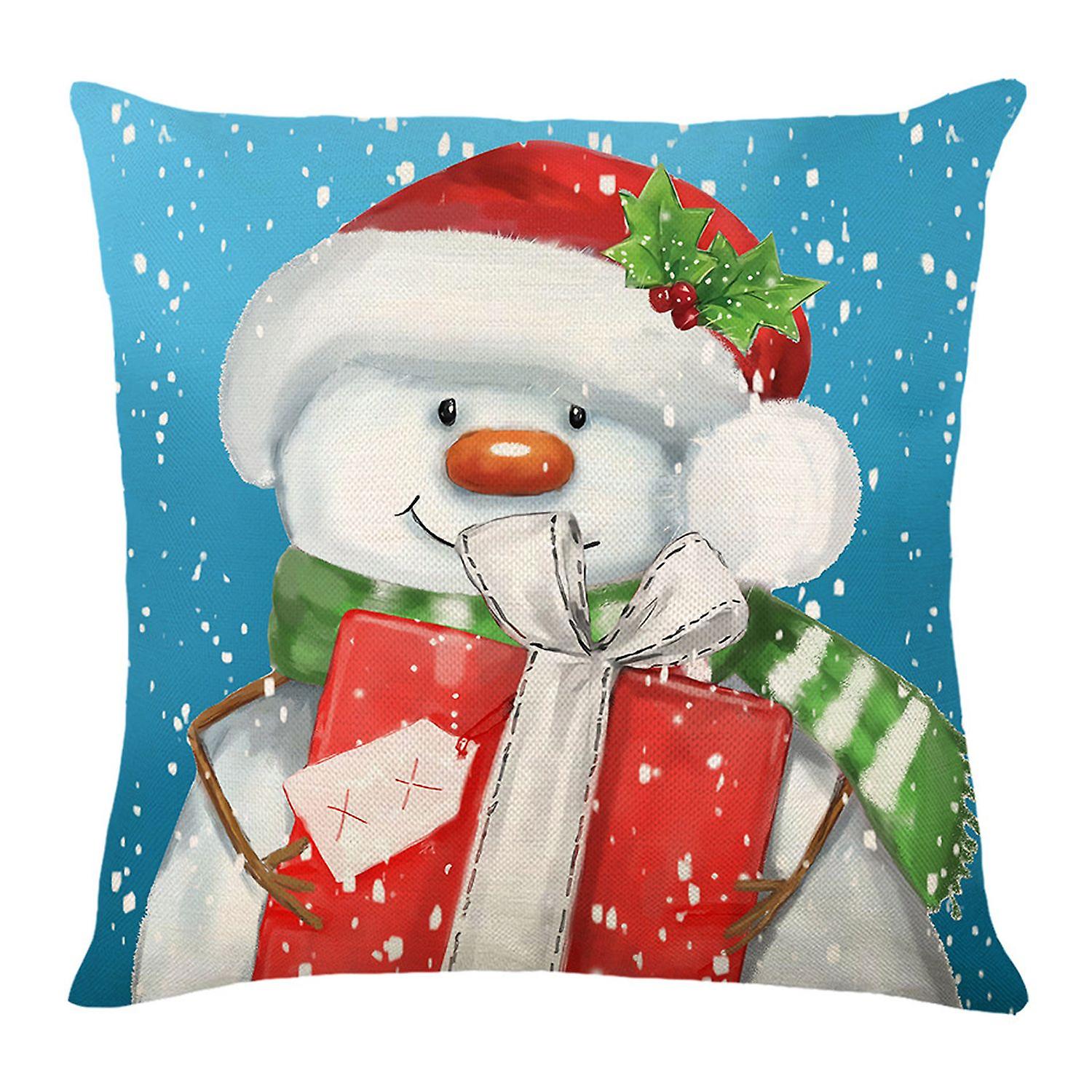 Square Pillowcase Soft Breathable Cushion Cover Smooth Comfortable Polyester Throw Pillow Cushion Co