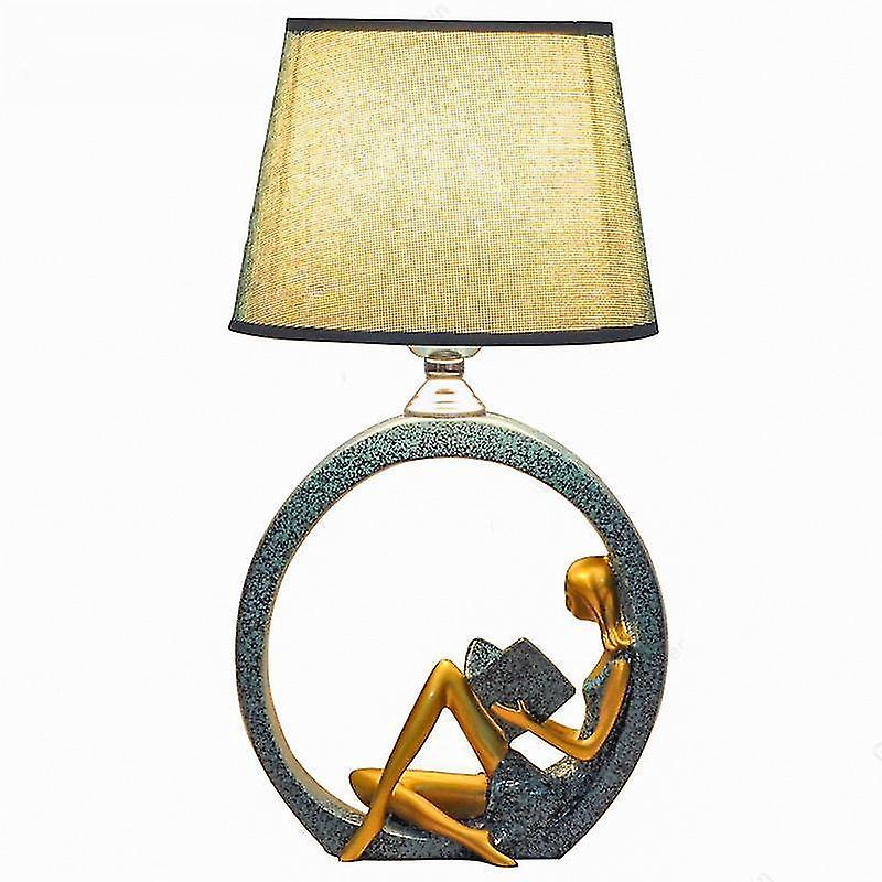Reading Girl Guitar Boy Table Lamp