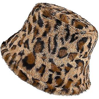 Winter Weicher Kunstpelz-Plüsch-Fischerhut, schöne Fischermütze, Mode im Freien dicke warme Sonnenkappe für Frauen