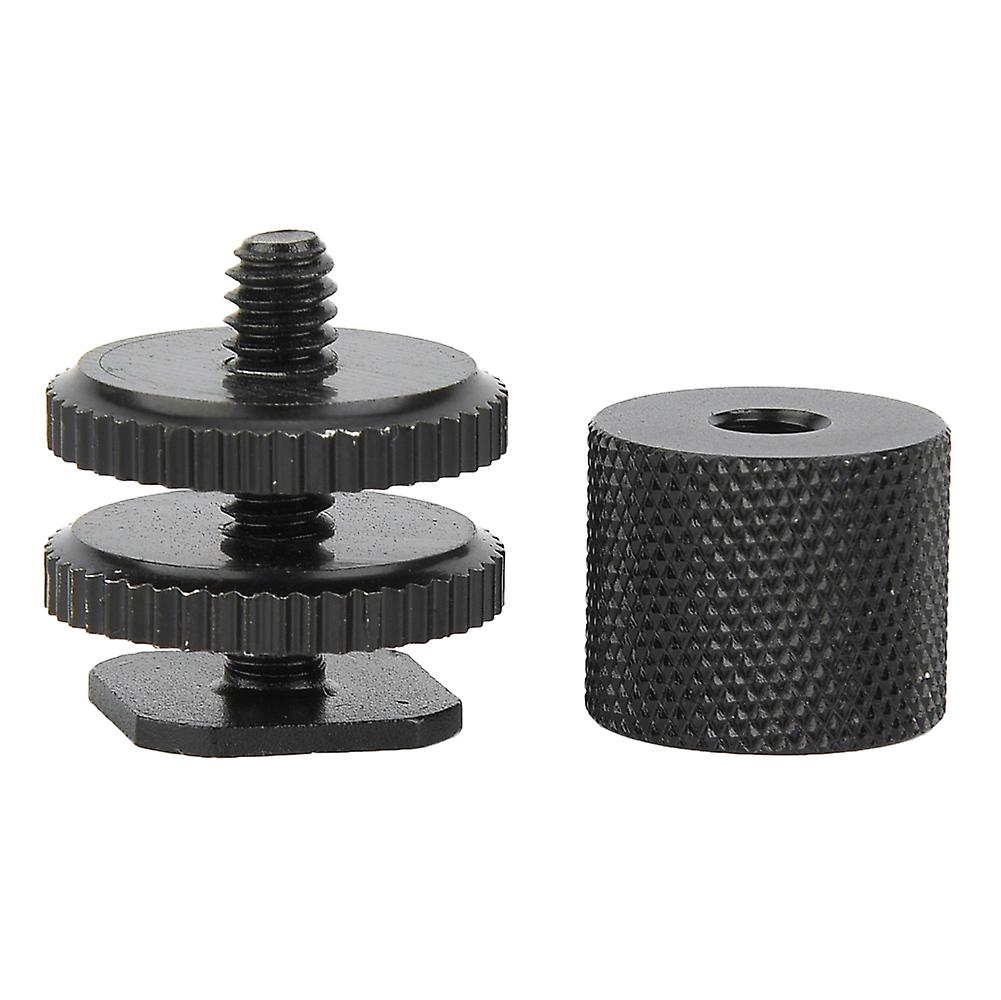 Aluminum alloy camera accessory adapter, 1/4" screw to flash shoe mount for monitor mount