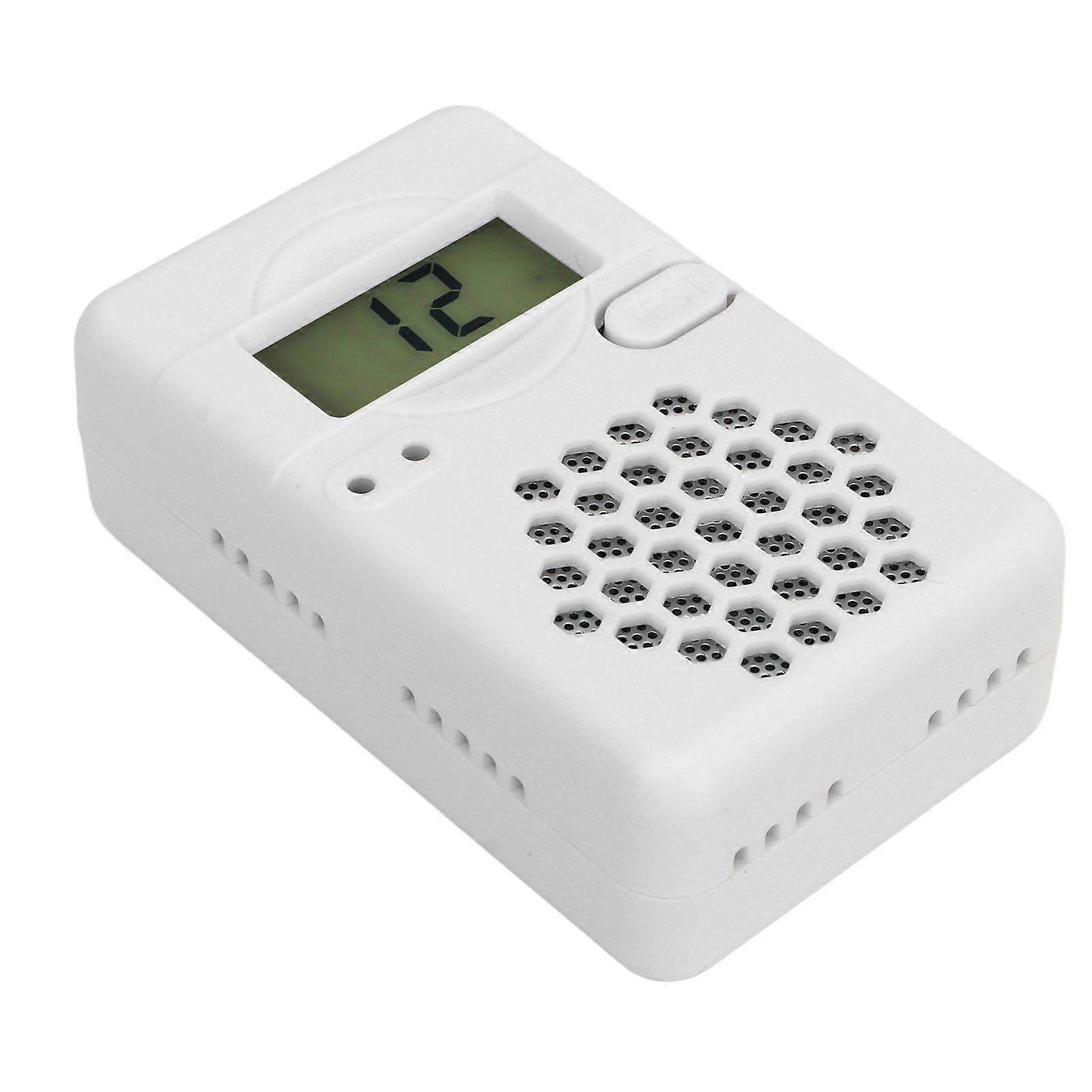 CO Detector Air Quality Monitor Tester LED Light with Sound Alarm for Home Indoor 