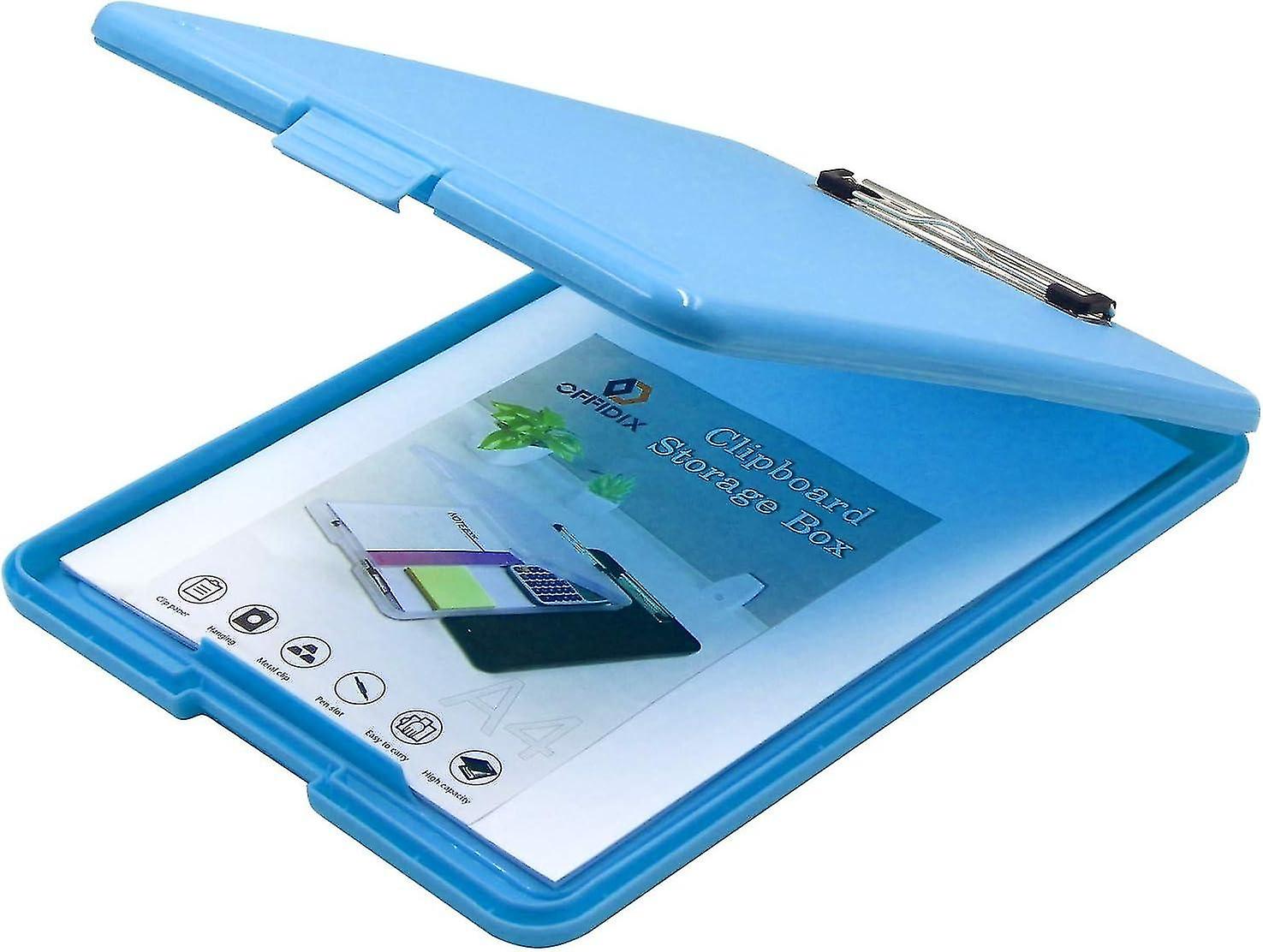 A4 Slim Clipboard Folder Conference Plastic Folder Clipboard Paper Holder Storage Clip Board Ideal f