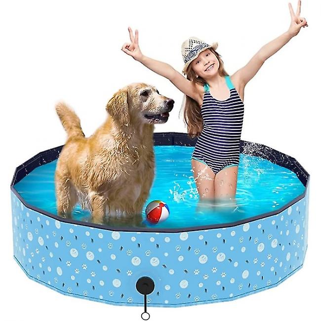 Foldable dog paddling pool, pet pool Portable Pvc large