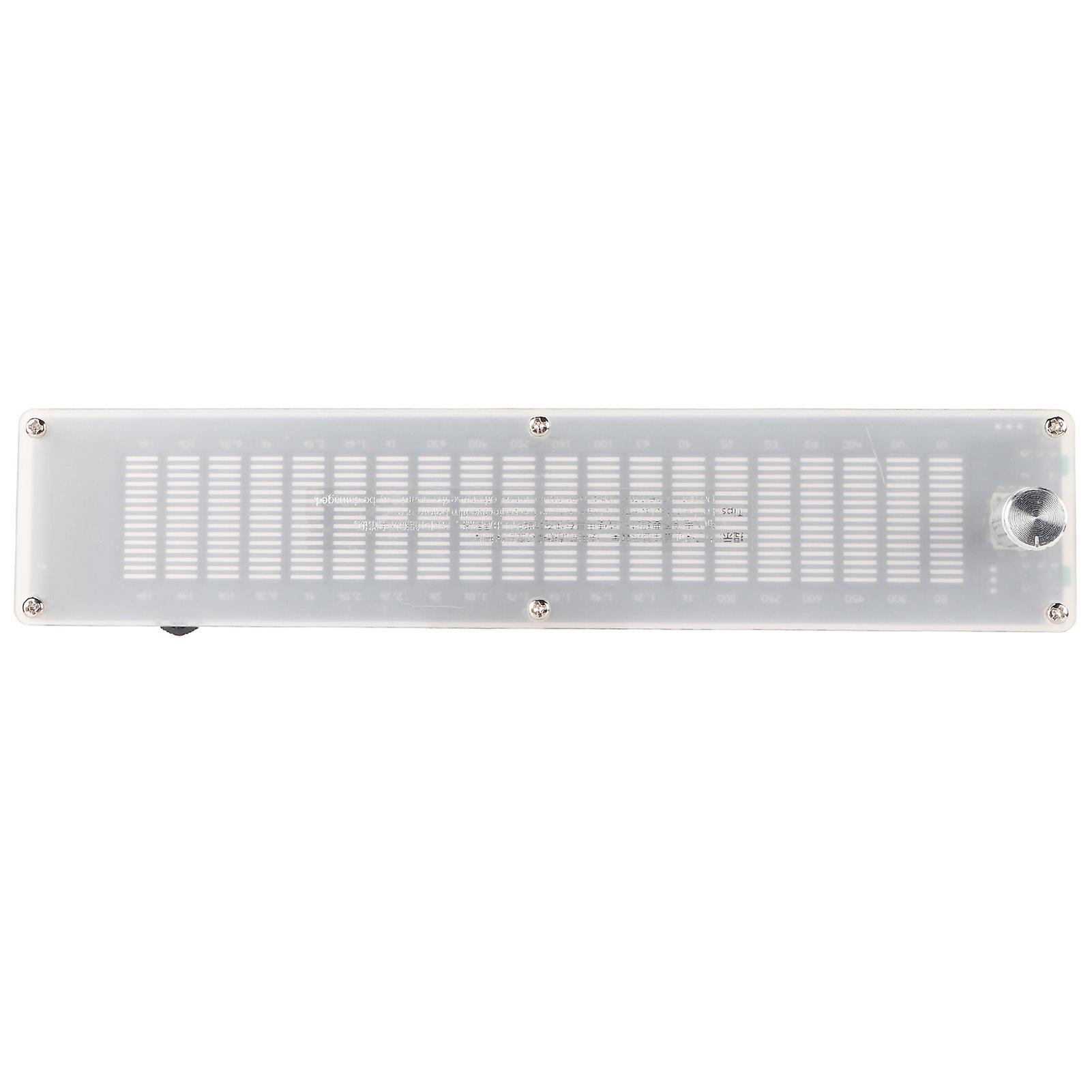 Music Spectrum Level Light Dual Channel DSP 15 Band Digital Equalizer Voice Activated Pickup Rhythm Light with Acrylic Shell