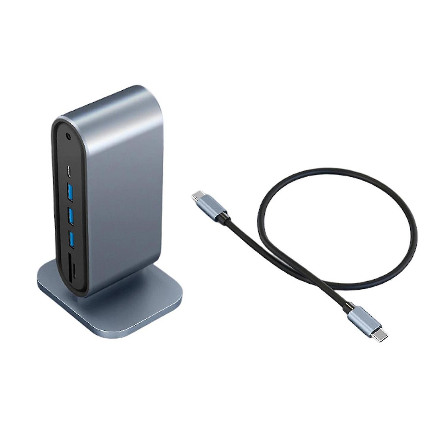 Type-C Docking Station Fast Heat Dissipation Multi-port Expansion Vertical Type-C to HDMI-compatible