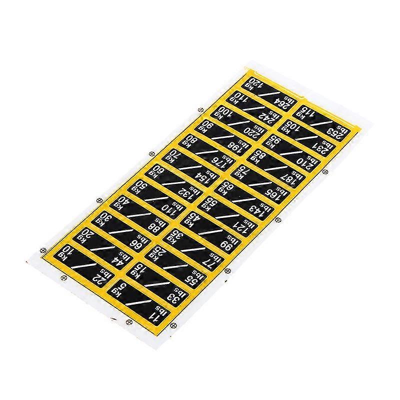 ジム機器アクセサリーパワー機器ラベル用の1シートウェイトステッカーラベル
