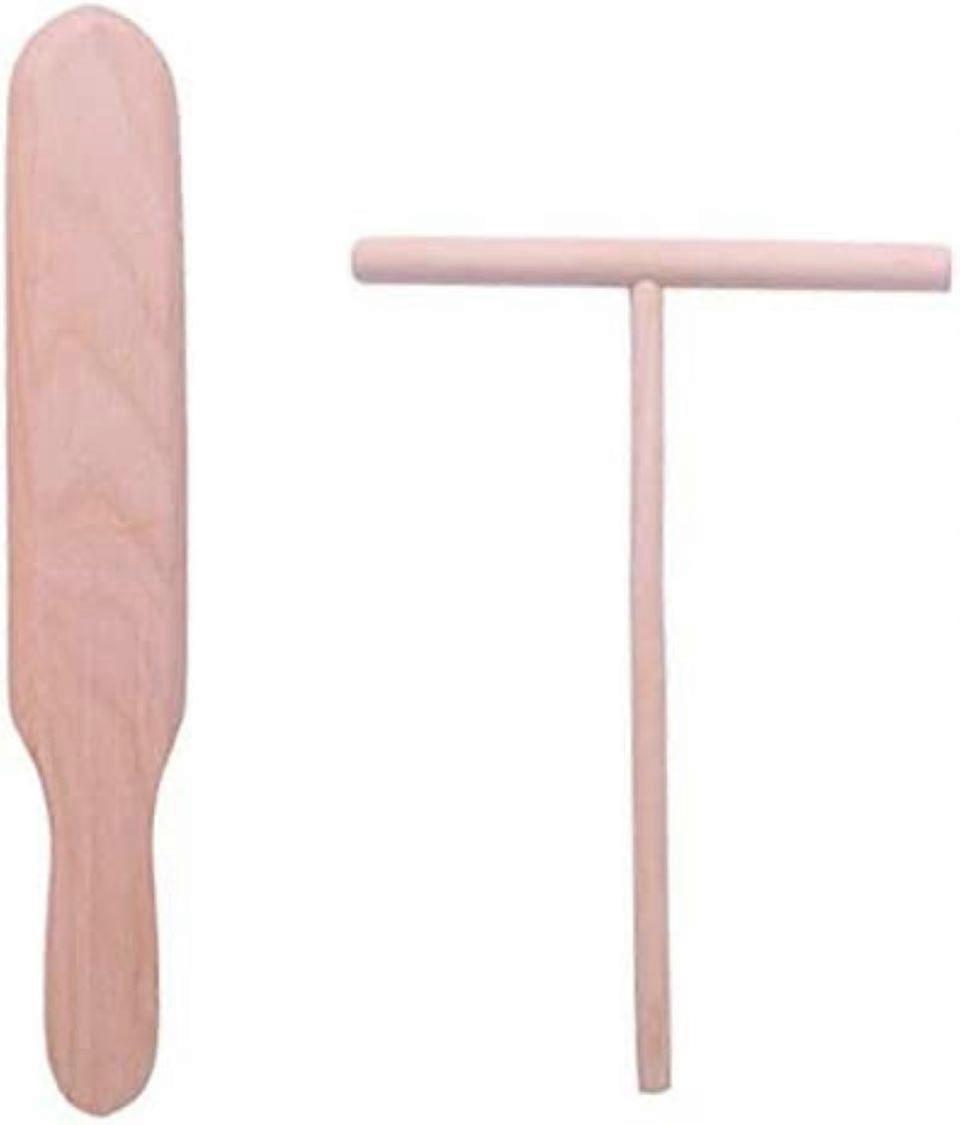 Crepe Spatula,Crepe Spreader Kit(2 Spreader and 2 Spatula)