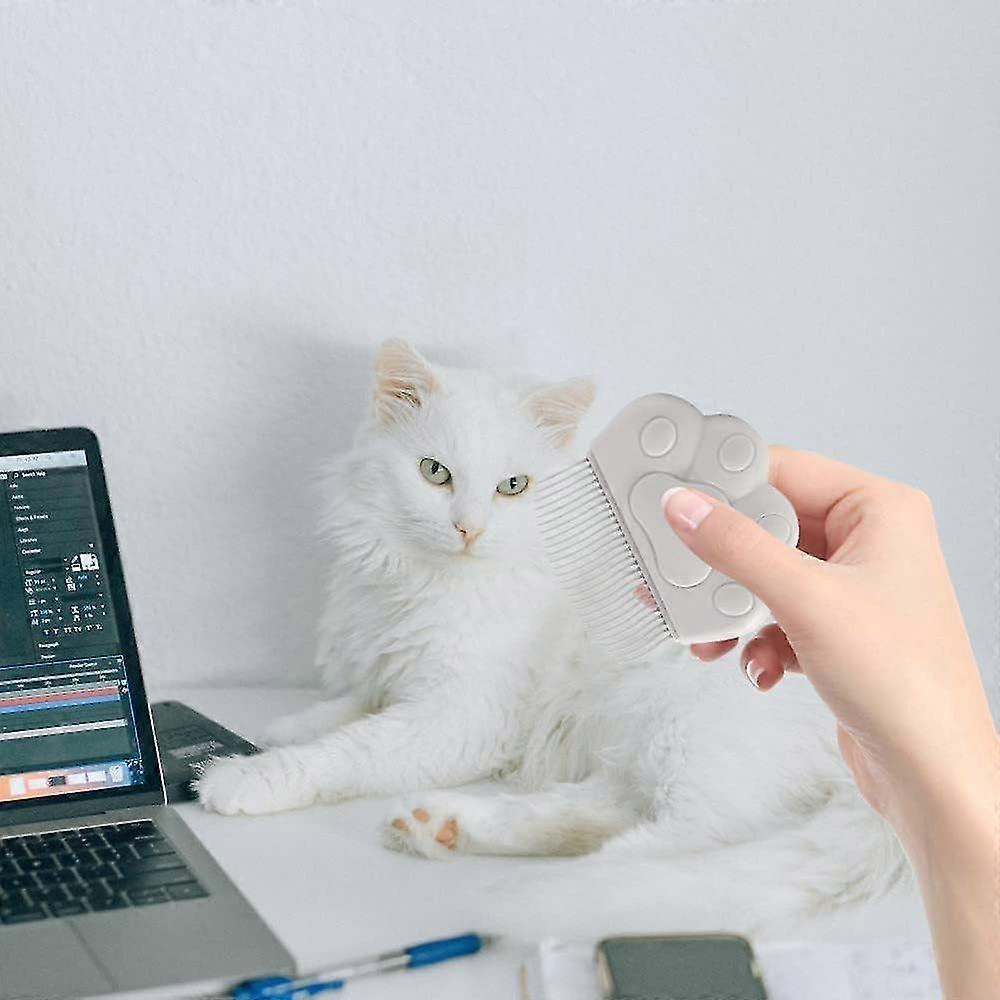 View of Pet Dematting Comb Multifunction Pet Grooming Comb Comfortable Cat Hair ...