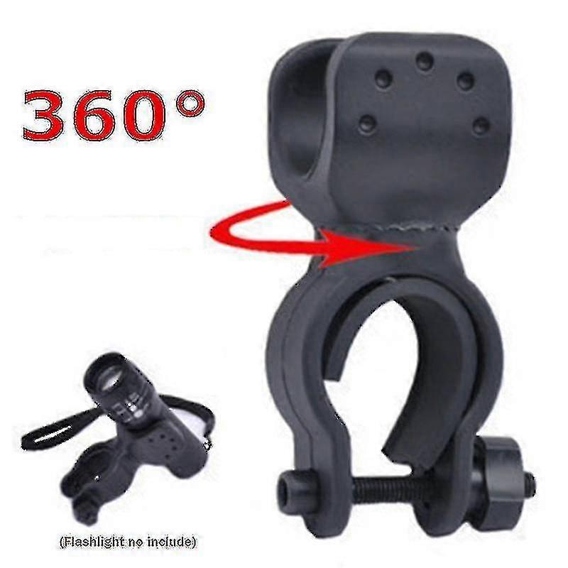 Bicycle Universal 360 Degree Rotating Clip LED Flashlight