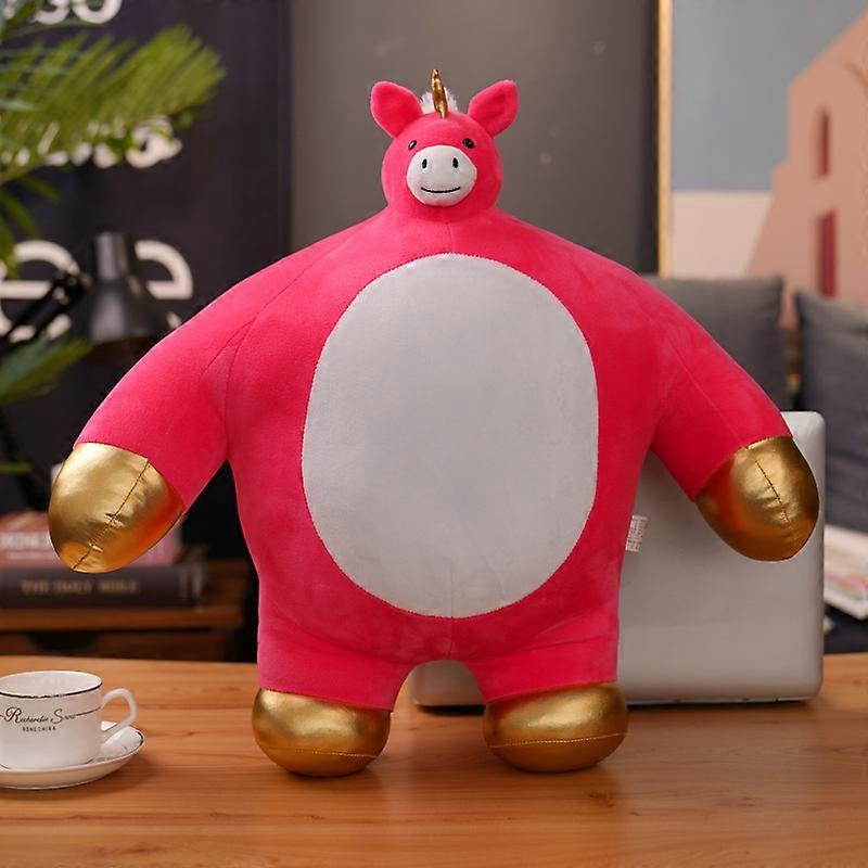 Γεμιστά μικροσκοπικά κεφάλι ζώα Teddy Bear μαξιλάρι μικρό κεφάλι μεγάλο σώμα μυών βραδύποδας αλεπού μονόκερος λεοπάρδαλη φίλο αγκαλιά μαξιλάρι δώρο Χριστούγεννα
