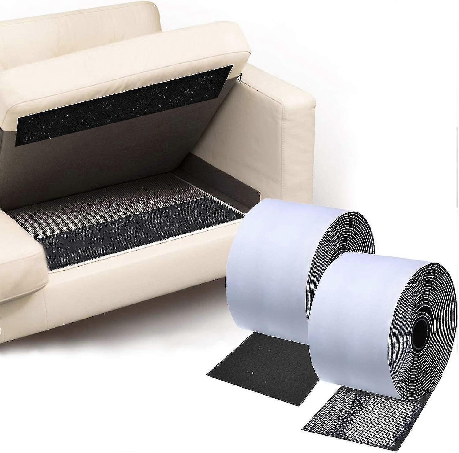 Wabjtam Couch Cushion Non Slip Pads To Keep Couch Cushions From Sliding, Hook And Loop Tape With Adhesive