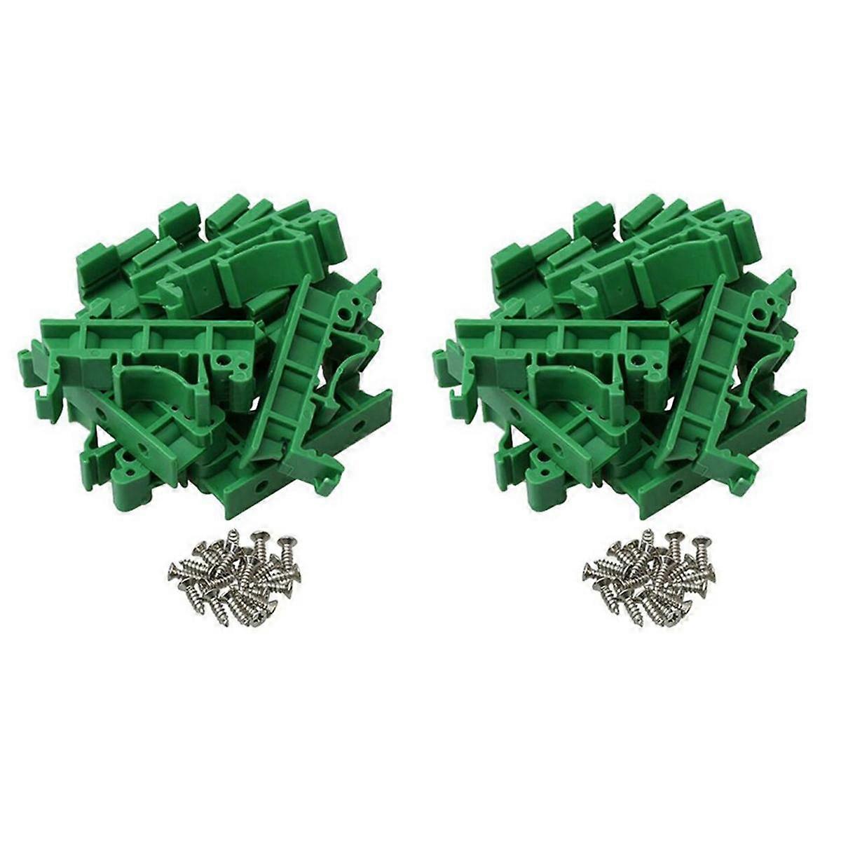80Pcs DRG-01 PCB for DIN 35 Rail Mount Mounting Support Adapter Circuit Board Bracket Holder Carrie