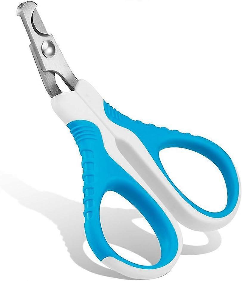 Dog Grooming Tool- Cats Nail Clippers Stainless Steel Professional Pet Nail Trimmers for Cat Small Breed Dog Rabbit and Small Animals (White & Blue)