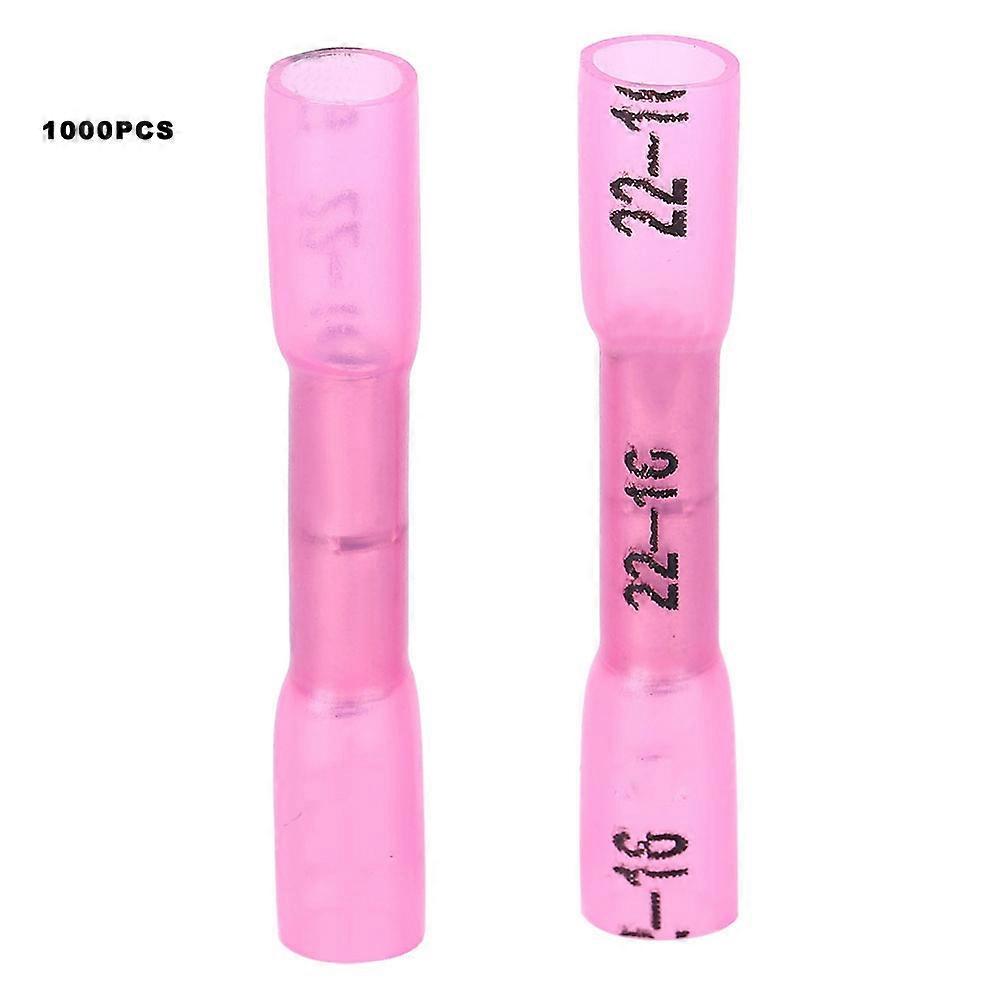 1000Pcs BHT1.25 Heat Shrink Terminal Full Insulation Intermediate Connection Wire Terminal NO.7063