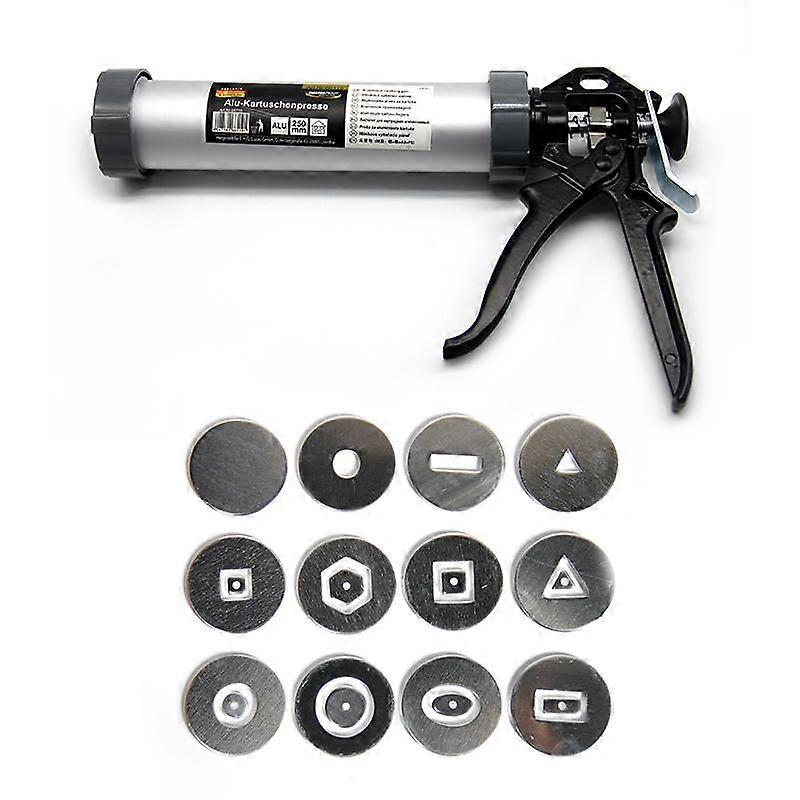 Holle modderstok Extruder Set DIY12 Soorten zachte holle modderstok Handheld modder knijpen pistool Klei Modellering Tool Aardewerk Tools