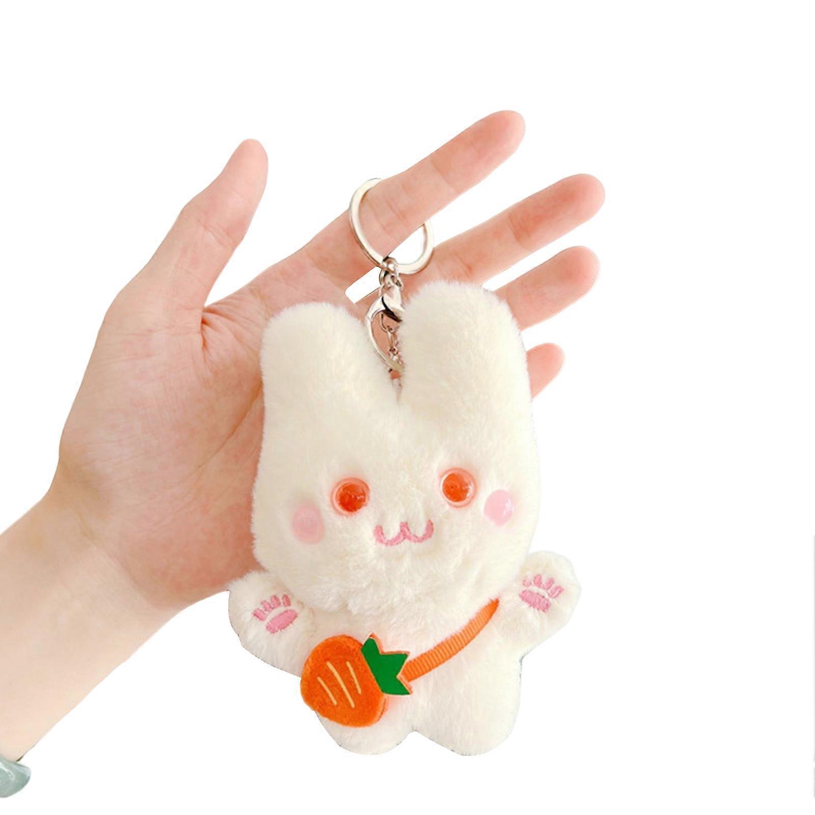 13CM Rabbit Plush Toy Pendant No fading and Good Elasticity Suitable for Schoolbag Crossbody Bag
