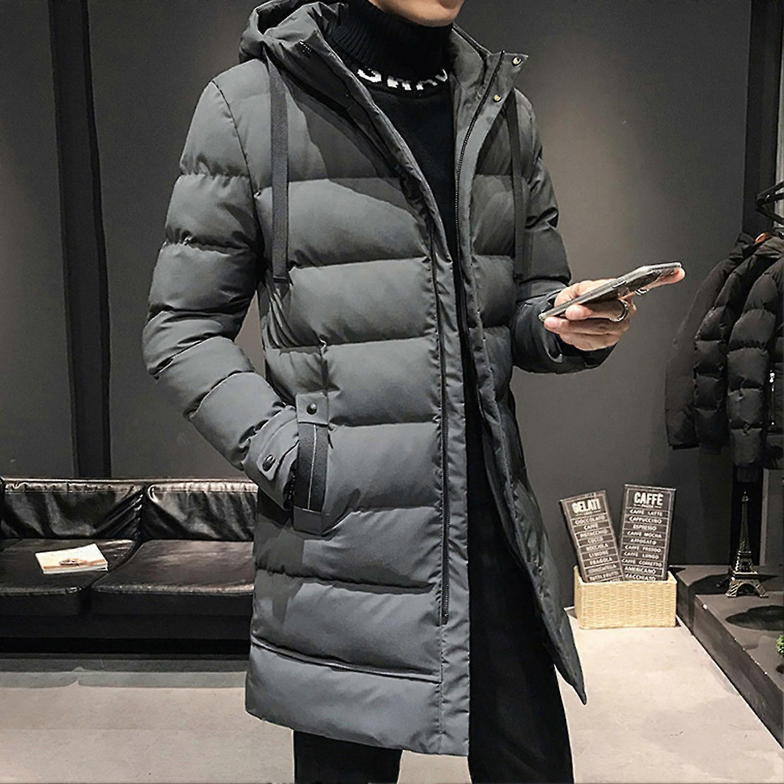 Parka Cappotto Lungo Uomo Invernale Cappotto Giubbotto Parka Uomo