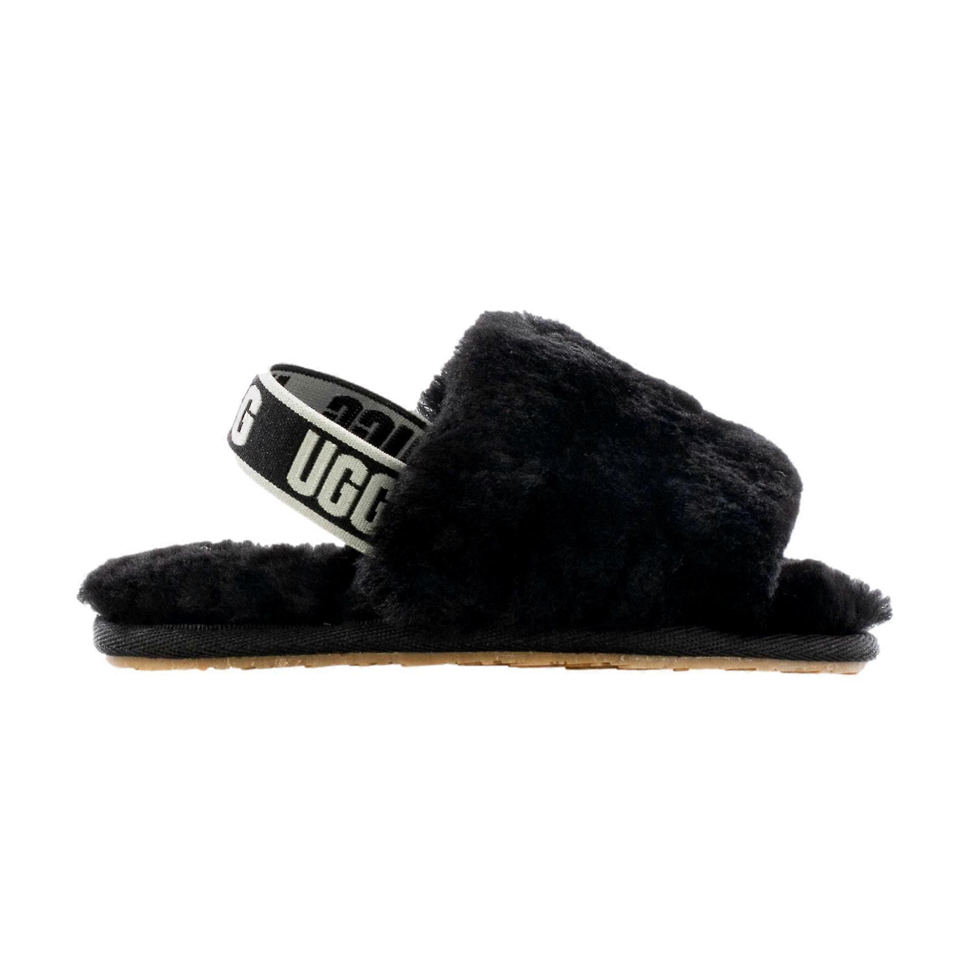 UGG Fluff Yeah Slide Black 1098579T-BLK Toddler
