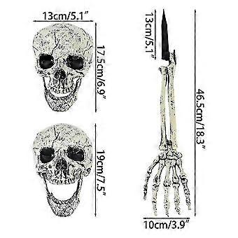 Mani Scheletriche Halloween SUPYINI – Modello Osso Realistico 15 Cm, Decorazione Spaventosa E Supporto Per Cellulare