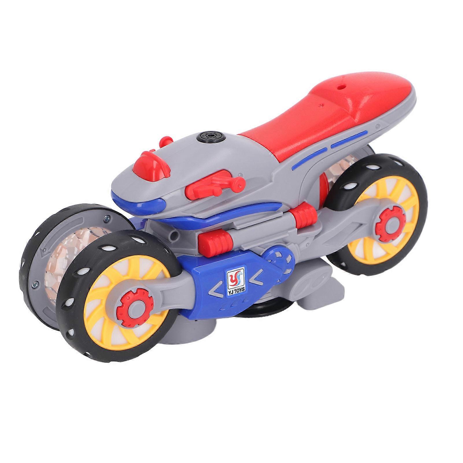 Electric Stunt Motorcycle 360 Degree Rotating Stunt Deformation Motorcycle Toy Interactive Transforming Car Toys for Toddlers