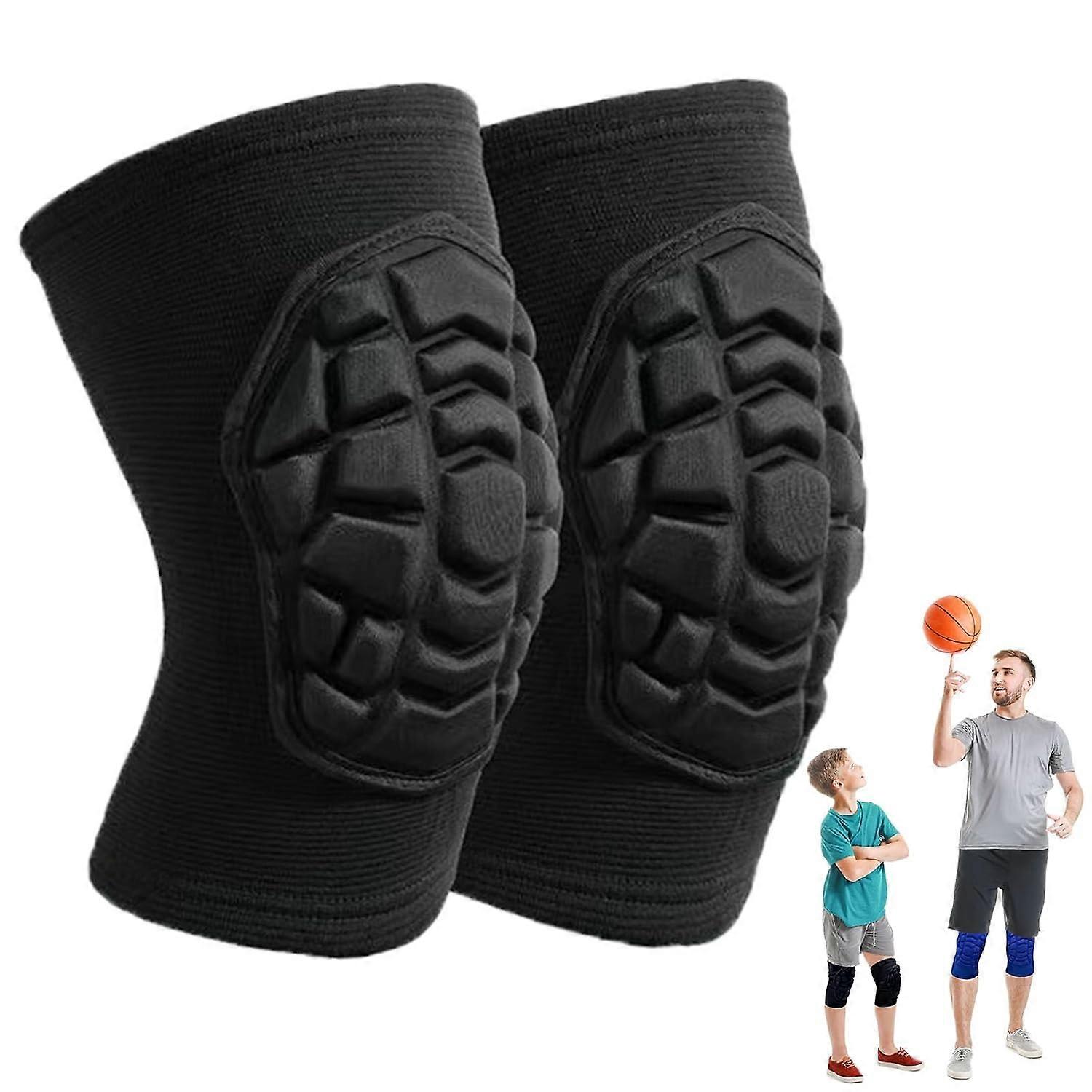 Men/Women Knee Pads for Hiking Running Cycling Climbing, Soft Elastic Work Knee Protector for Fitness Soccer Dirt Bike, Breathable Anti-slip Knee Comp