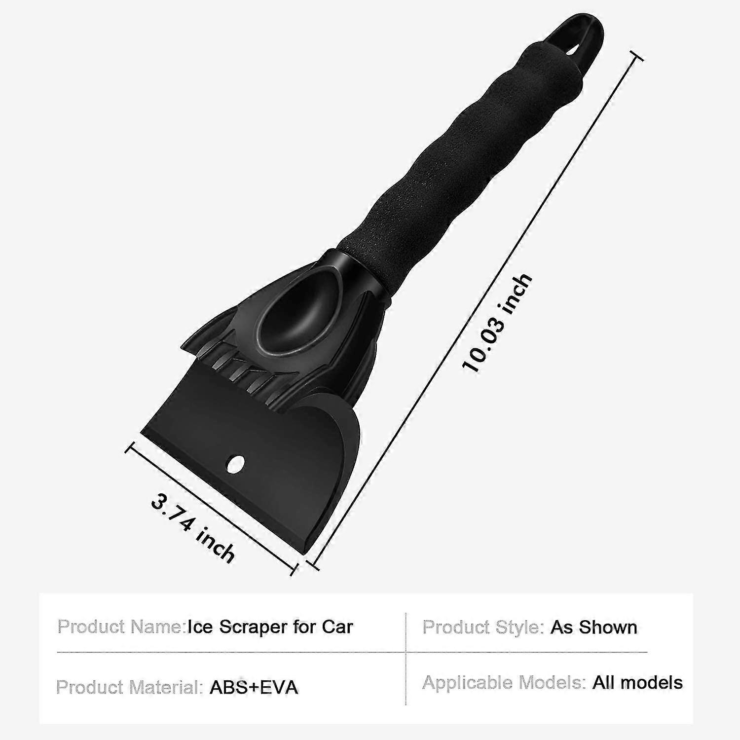 2 Pcs Car Windshield Ice Scrapers Scraper Snow Scraper Windshield Car Ice Shovel With Non-slip Handle For Cars, Trucks