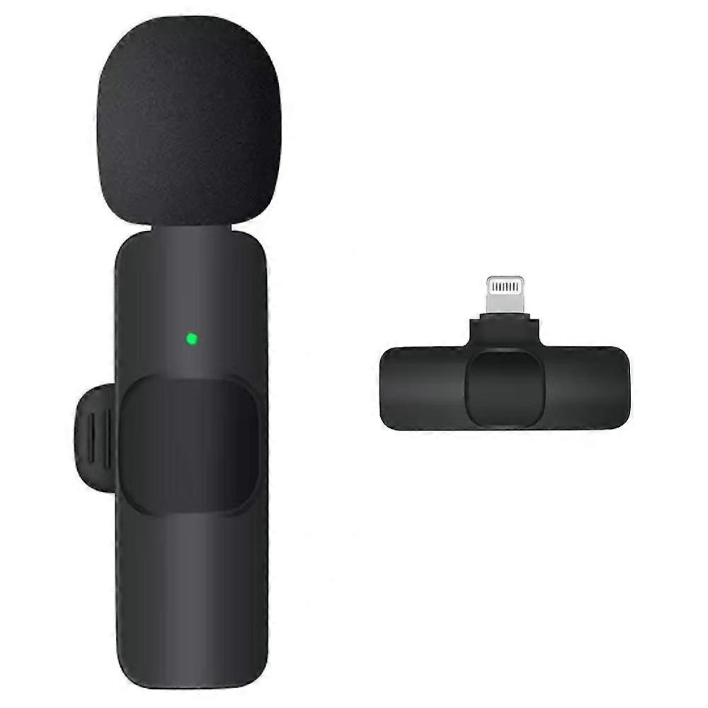 Wireless Microphone Indoor Outdoor Live Lavalier Microphone With Noise Reduction For Smartphone PC