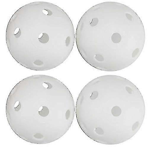 50 Pack White Plastic Golf Training Balls - Airflow Hollow Wiffle Golf Balls For Driving Range