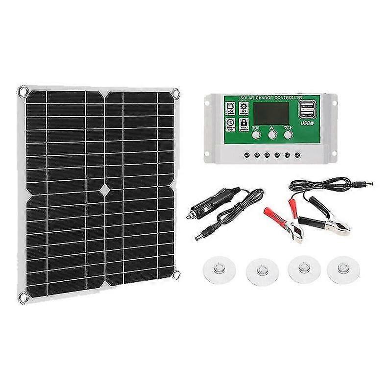 12w Solar Panel Kit 50a 12v Battery Charger With Controller Caravan Boat