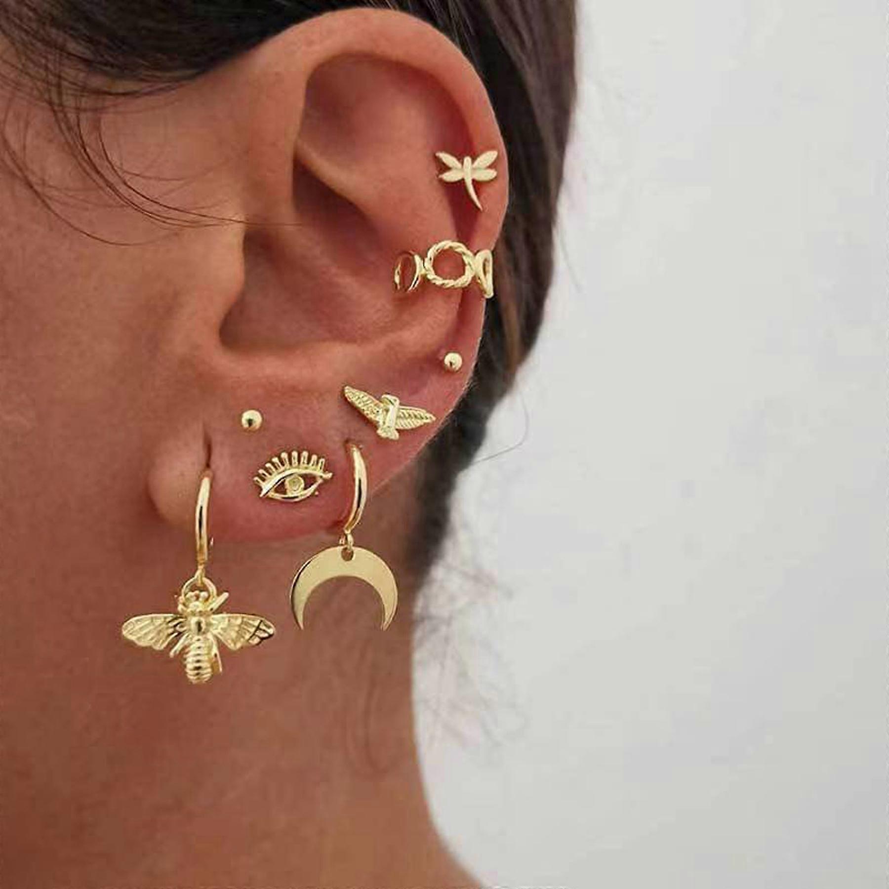 Alloy Earring Set Creative Retro