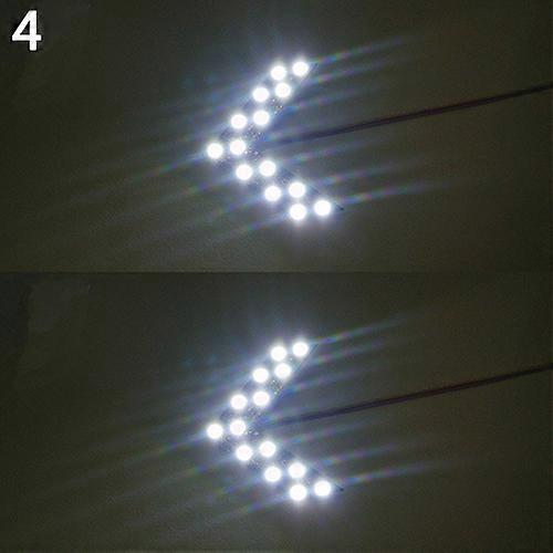 2 Pcs Car Accessories 14SMD LEDs Rear View Mirror Indicator Turn Signal Lights kaesi