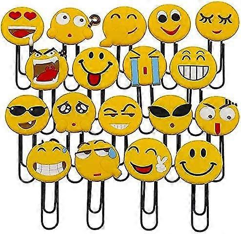Seiten in Emoticon-Form - mit Büroklammern, für Kinder, Mädchen, Jungen, Studenten 20 Stück. Pxcl