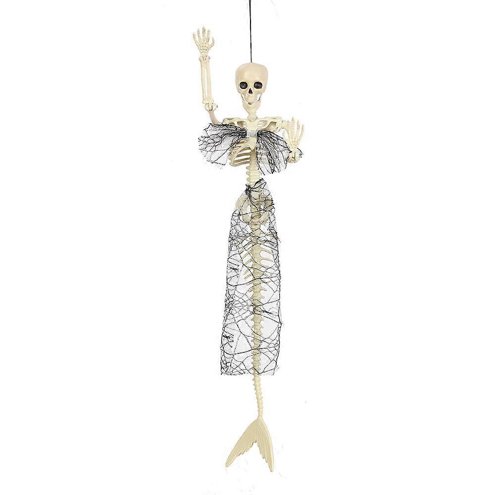 Halloween fish skeleton 80cm simulation mermaid bone skeleton activity atmosphere scene layout props