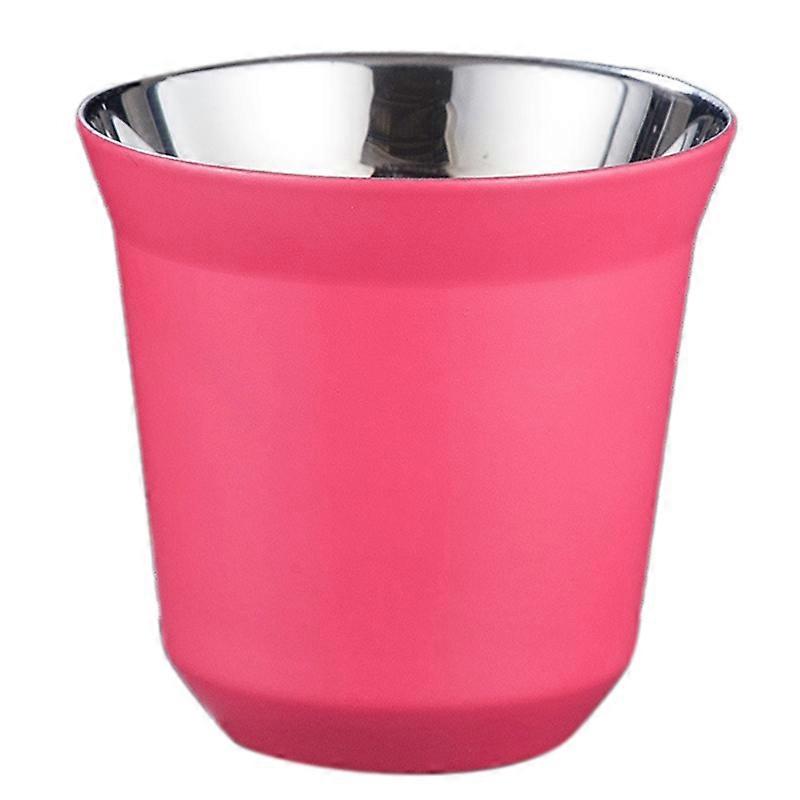 80Ml Double Wall Stainless Steel Espresso Cup Insulation for Coffee Cup Capsule Shape Coffee Mugs,E