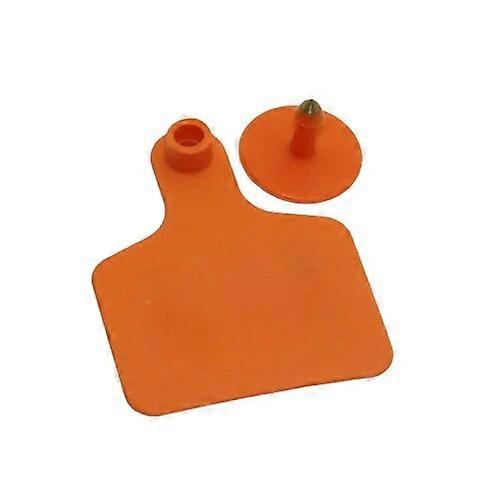 Poultry Animal Identification Ear Tag Wordless Calf Ear Tag Applicable to Pig Cattle Sheep Farm Animal Feeding Tools 100 Pieces