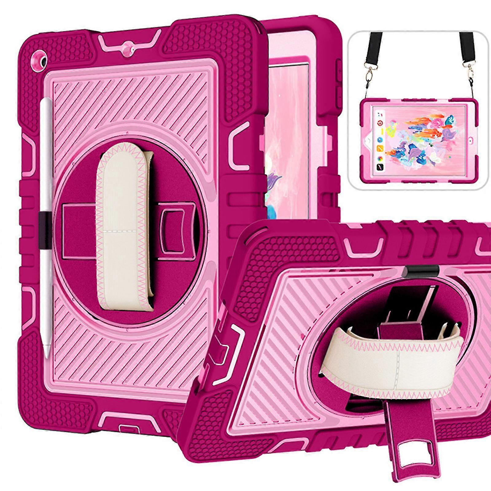 Case Compatible With Ipad 10th Generation, Ipad 2022 Heavy Duty Hard Pc Cover With Hand Strap & Shoulder Strap