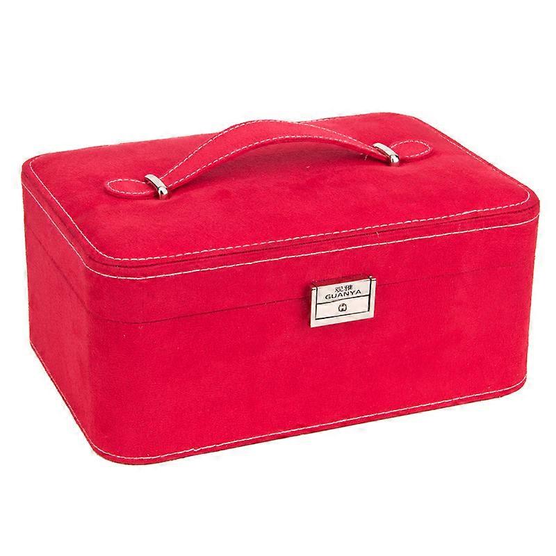 Round Corner Double-Layer Jewelry Storage Box
