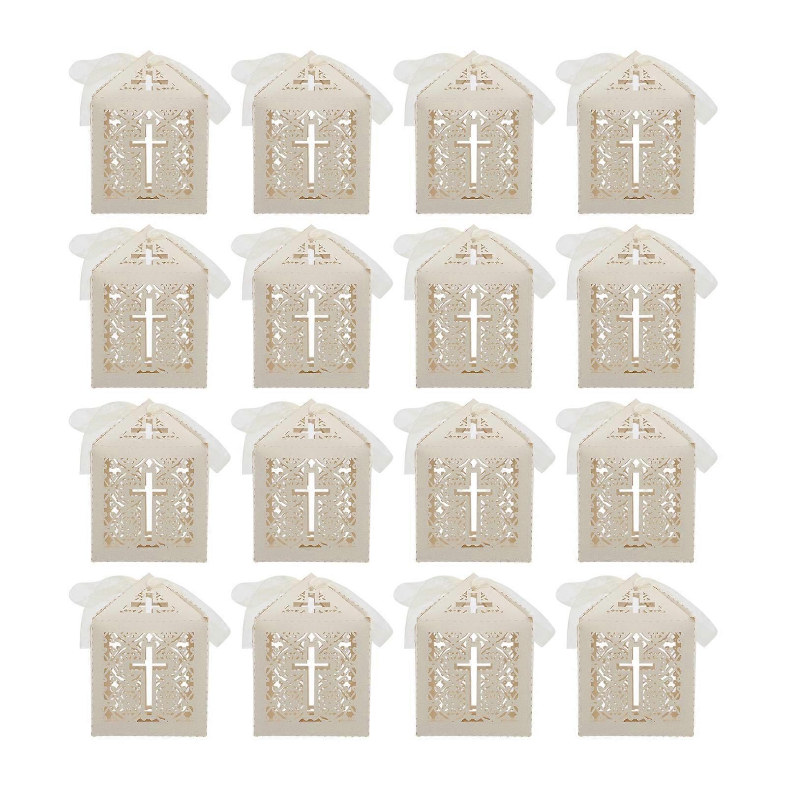 20pcs Christian Cross Storage Boxen Papier Süßigkeiten Boxen Geschenk Verpackung Fall