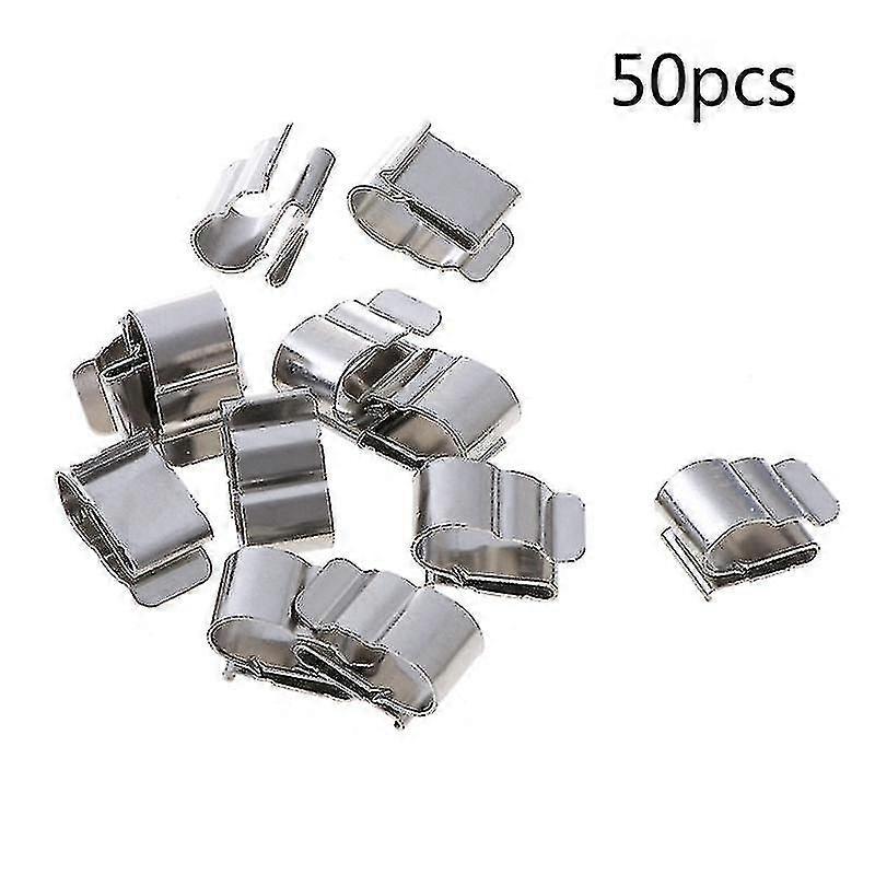 2024 50pcs Solar Panel Cable Clips Management 2 Wire Pv Wire Clip Locking Fastener