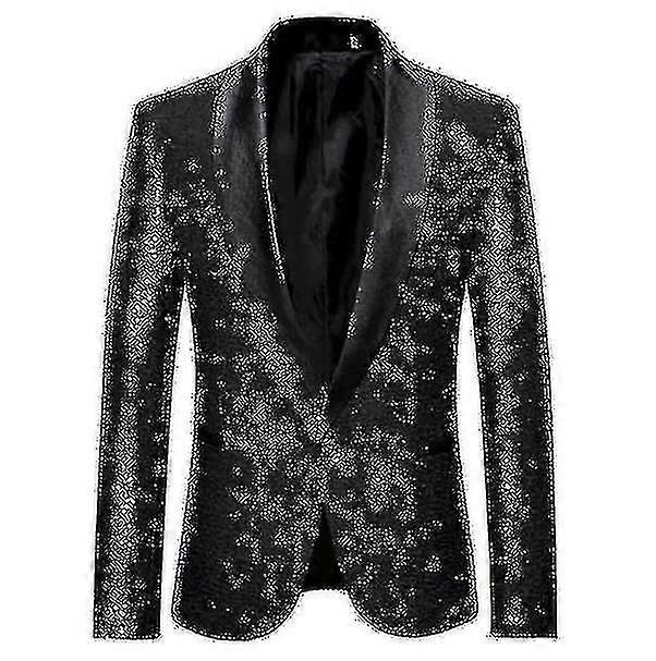 メンズファッションスパンコールカジュアルブレザー Wediing セレブレーションスーツジャケット