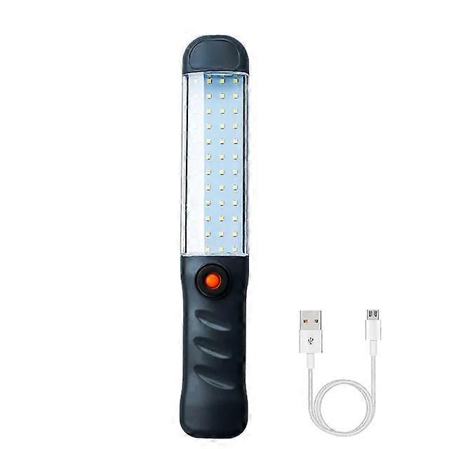 LED COB Work Light Strong Camping Lantern Handheld Floodlight USB Rechargeable with Magnet Hook Workshop Repair Lights