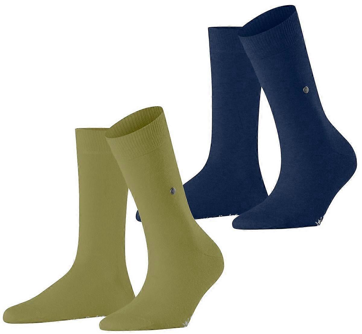 Burlington Everyday 2 Pack Socks - Kiwi Green